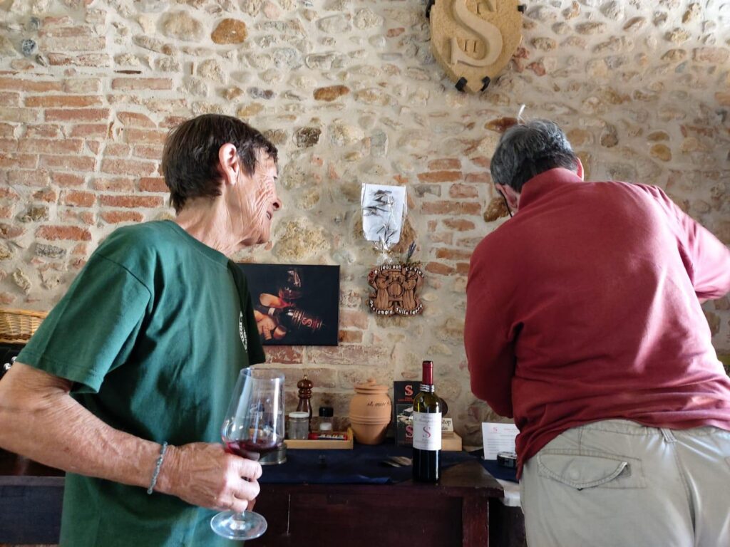 Dora and Patrizia of Sanguineto Winery in Montepulciano